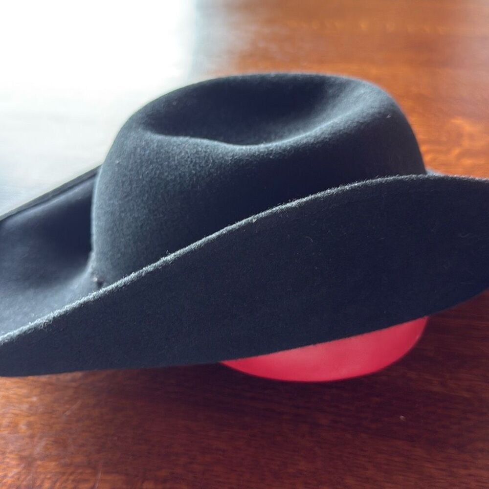 Vintage 1960’s Frank Olive Designed For Saks Fifth Avenue Black Wool Hat Women’s